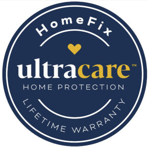 HomeFix UltraCare Home Protection lifetime warranty badge