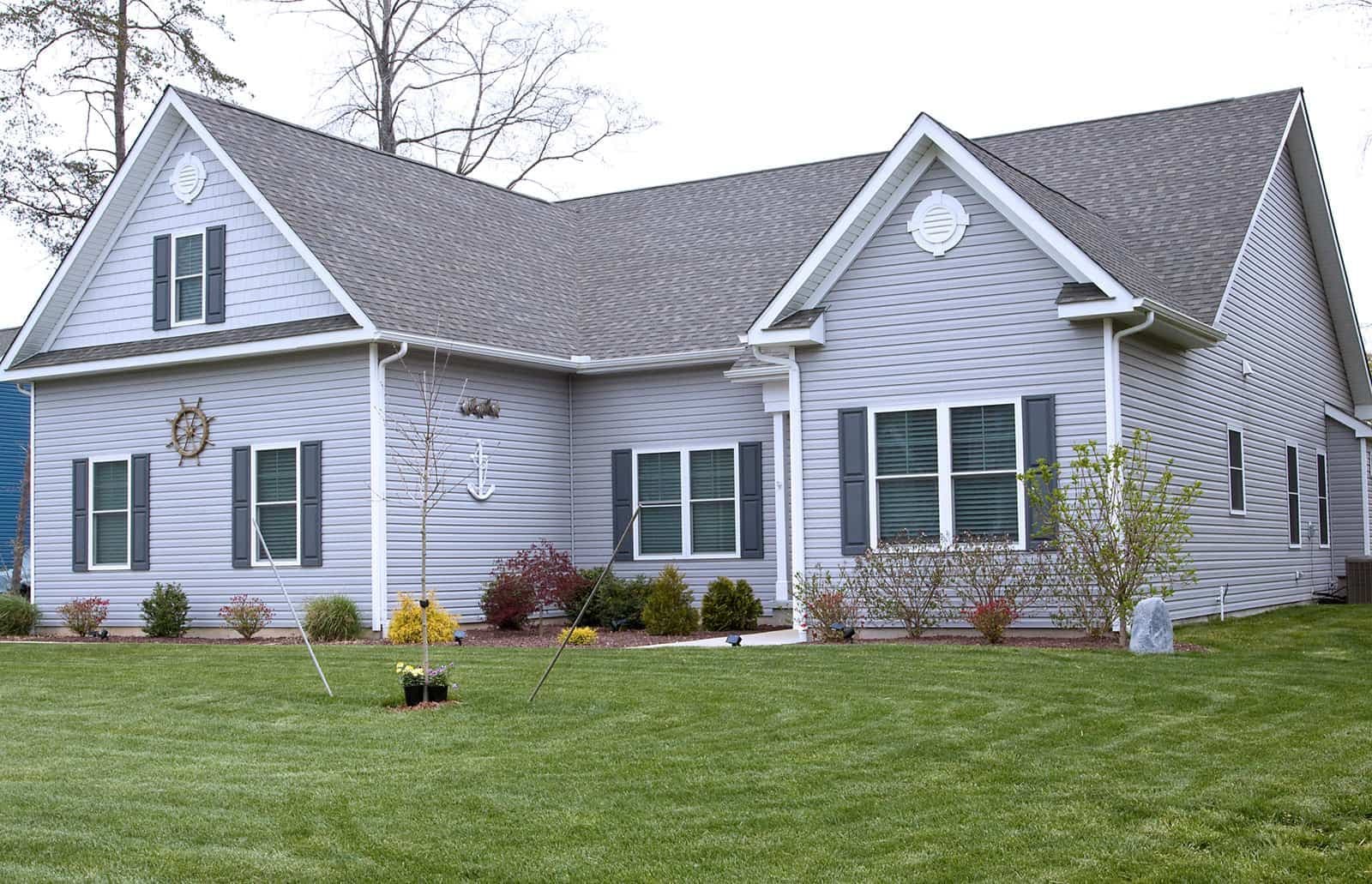 Blue Siding House