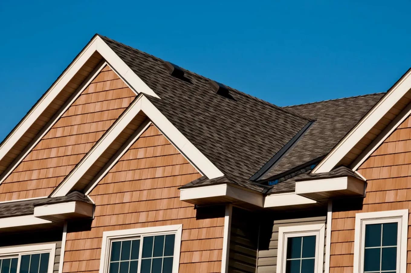 New roof on a home installed by HomeFix in Laurel, MD